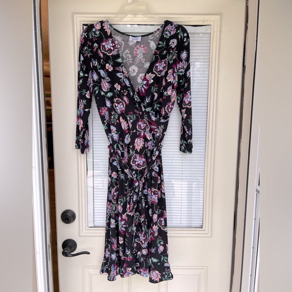 Leota - Libby Faux Wrap Knit Dress